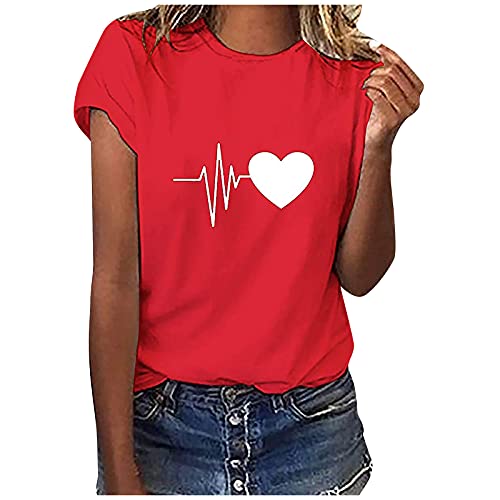 unterhemden Herren unterhemd Damen t Shirt Bedrucken Longsleeve Tshirt Lassen abschlusspullis Tshirts Bedrucken Damen Herrn t Shirt t-Shirt Herren Under Shirts Manner(a-Rot,M) von MICKURY