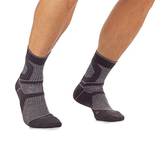 MICO KURZE SOCKEN TREKKING aus Micotex + LYCRA Faser, 100% Unisex, mittleres Gewicht, für Herren und Damen (L (41-43), Grau) von MICO