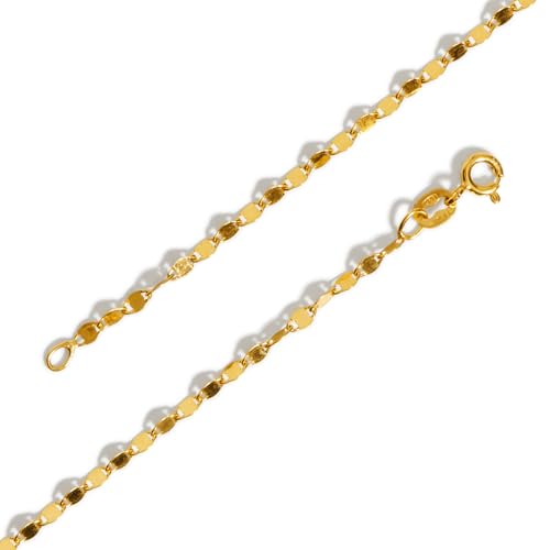 MICORO Filigranes Armband Damen 925 Sterling Silber – 18K vergoldet – Wasserfest – 19 cm Länge – Handgefertigt in Europa – Nachhaltige Verpackung MICORO Filigranes Armband Damen 925 Sterling Silber – 18K vergoldet – Wasserfest – 19 cm Länge – Handgefertigt in Europa – Nachhaltige Verpackung von MICORO