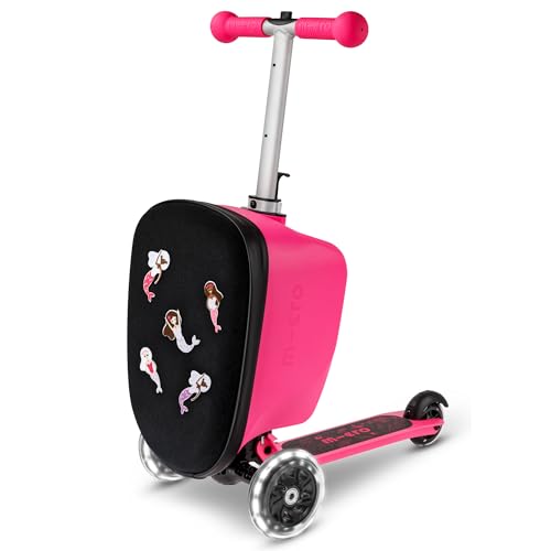 Micro™ Luggage junior Patch & Play | Kindertrolley mit Scooter | Höhenverstellbar & klappbar | Reisekoffer | Kinder Handgepäck IATA konform | Koffer, Trolley & Roller in einem ab 3 Jahre von MICRO