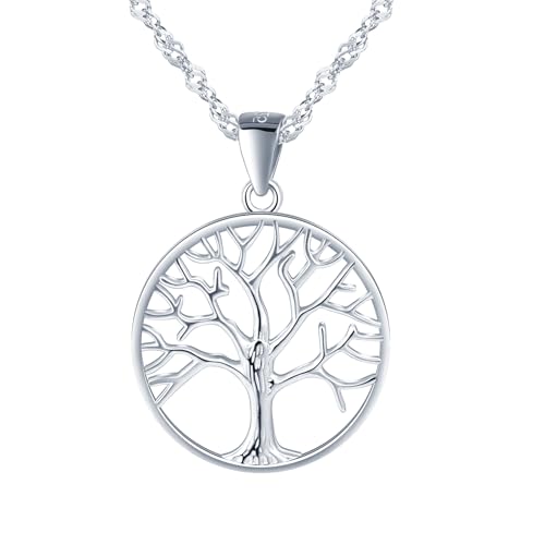 MICYUMI Damen 925 Sterling Silber Baum Anhänger Halskette Kette für Frauen,Kleine Größe MICYUMI Damen 925 Sterling Silber Baum Anhänger Halskette Kette für Frauen,Kleine Größe von MICYUMI