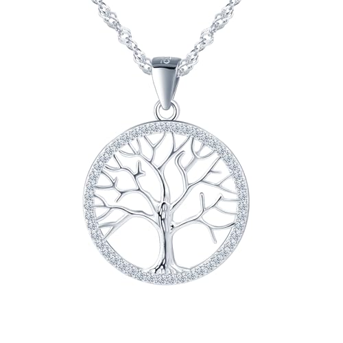 MICYUMI Damen 925 Sterling Silber Baum Muster Anhänger Halskette Frauen Kette,Kleine Größe MICYUMI Damen 925 Sterling Silber Baum Muster Anhänger Halskette Frauen Kette,Kleine Größe von MICYUMI