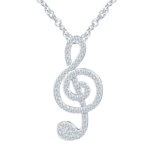 MICYUMI Damen 925 Sterling Silber Kleine Stern Anhänger Halskette Zirkonia Kette von MICYUMI