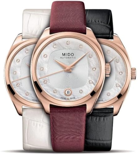 MIDO BELLUNA Royal Milady Special Edition, Automatik, 3 Austauscharmbänder, M024.307.37.116.00 von MIDO