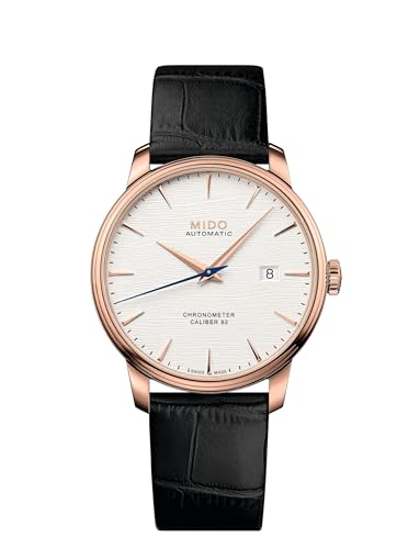 MIDO Baroncelli Chronometer – Schweizer Automatikuhr für Herren – silbernes Zifferblatt – Gehäuse 40 mm – M0274083603100, silber von MIDO