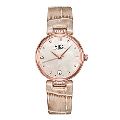 MIDO Damen-Armbanduhr Baroncelli II Analog Automatik Leder M0222076611612 von MIDO