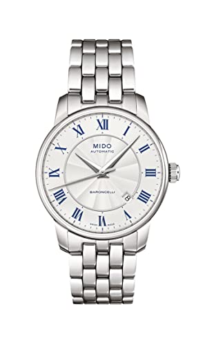 MIDO Herren-Armbanduhr XL Baroncelli Analog Automatik Edelstahl M86004211 von MIDO