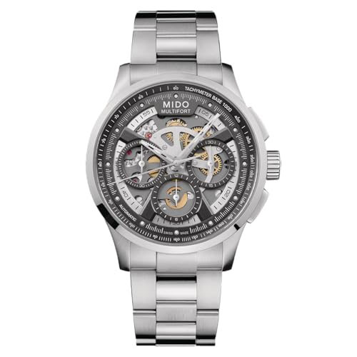 MIDO Multifort Skeleton Chrono M038.662.11.060.00 Herren Automatikchronograph Skelettiertes Ziffernblatt von MIDO
