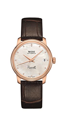 MIDO Damen-Armbanduhr Analog Automatik Leder M0272073610600 von MIDO
