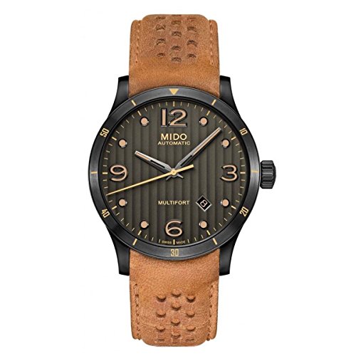 MIDO Herren-Armbanduhr Analog Automatik Leder M0254073606110 von MIDO