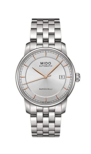 MIDO Herren-Armbanduhr XL Baroncelli Analog Automatik Edelstahl M86004101 von MIDO