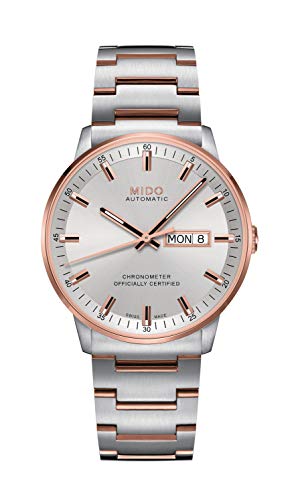 MIDO Herren-Armbanduhr XL Commander II Analog Automatik Edelstahl M0214312203100 von MIDO