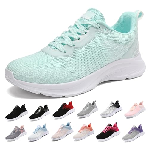 MIDQCGL Damen Sportschuhe Running Shoes Herrensneaker Outdoor Fitness Jogging Sportsschuhe Fashion Leichte Walkingschuhe Frizeitschuhe 208 Apple Green35EU von MIDQCGL