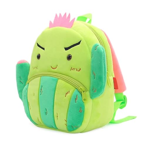 Kinderrucksack,Früchte und Gemüse Muster Kindergartentasche Süße Kindergartenrucksack Mini Backpack für 2-5 Jährige Kindergarten Junge und Mädchen (Kaktus) von MIDSuN