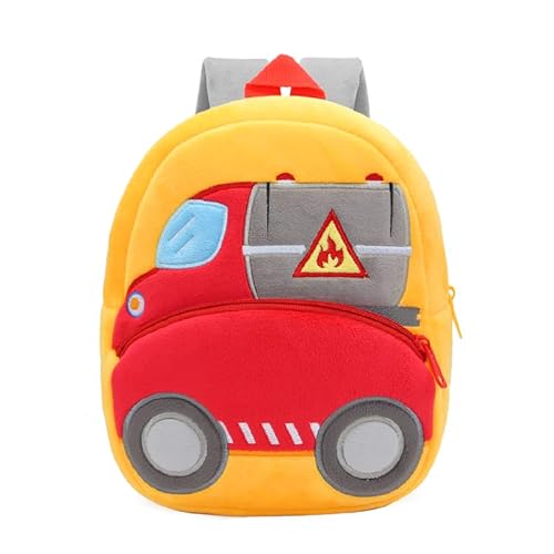 MIDSuN Fahrzeug Kinderrucksack,Technisches Fahrzeug Serie Kindergartenrucksack,Mini Kindergarten Rucksack für 2-5 Jährige Kindergarten Junge und Mädchen (Öltank Fahrzeug) von MIDSuN