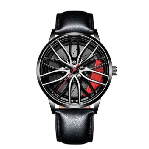MIDYUID Sportivideter Uhren Herren 3D Cable Rim Hub Armbanduhr Herren Japanisches Quarzwerk, Red-p MIDYUID Sportivideter Uhren Herren 3D Cable Rim Hub Armbanduhr Herren Japanisches Quarzwerk, Red-p von MIDYUID