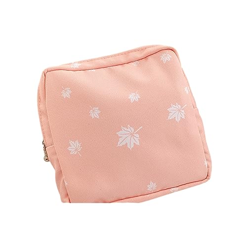 MIEDEON 2 STK Damenbinde Organizer Tragbar Aufbewahrungstasche Modisch Periodentasche Große Kapazität Tampon Tasche (5.9X5.9In,2 Rosa) von MIEDEON