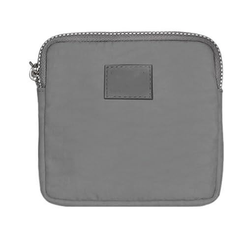 MIEDEON Elegant Damenbinde Organizer Damen Tampontasche Große Kapazität Schlüsseltasche Minimalistisches Design (One Size,Grau) von MIEDEON