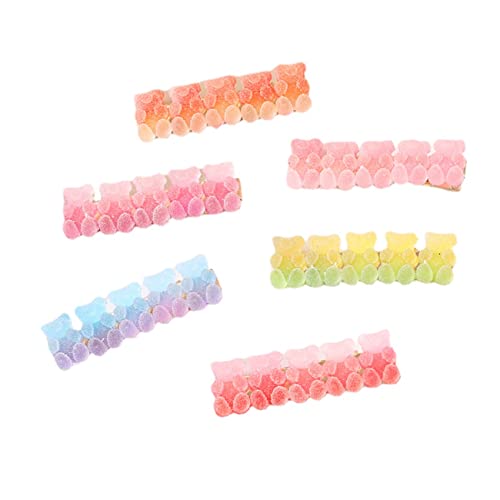 MIEDEON Mädchen Bär Haarnadel 4 Stücke Süß Haar-Clips Kinder Mädchen Niedlich Haarklammer Geeignet für Frühling und Sommer (Rot,One Size) von MIEDEON