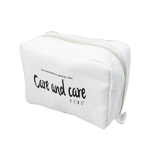 MIEDEON Make Up Tasche Reisen Aufbewahrungstasche Für Tampon Damenbinde Organizer große Kapazität Aufbewahrungstasche (4.7X6.7In,Weiss) von MIEDEON