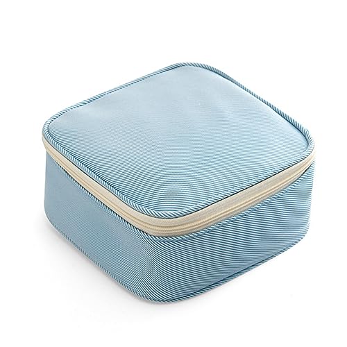 MIEDEON Make-Up Taschen Reisen Damenbinden Aufbewahrungstasche Große Kapazität Badezimmer Organizer Multifunktion Damenbinde Tasche (Blau,5.3X2.5In) von MIEDEON