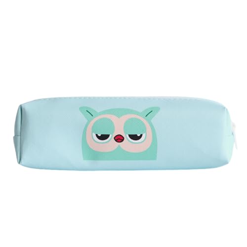 MIEDEON Schüler Bleistift Schreibwaren Tasche Cartoon Federmappe Teenager Kinder Schlamppermäppchen Tragbare Stifttasche (Blau,7.5X2.3In) von MIEDEON