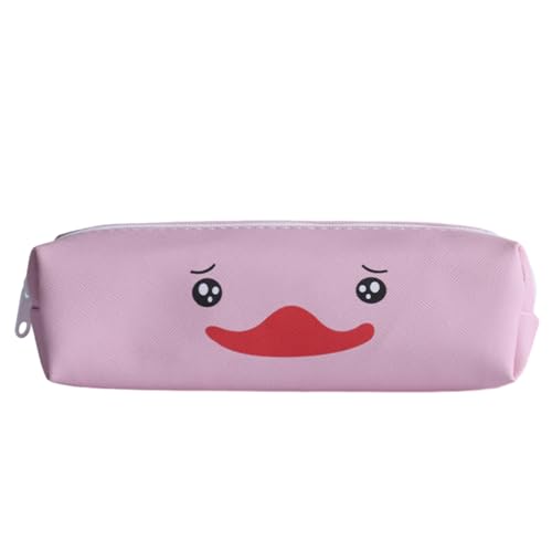 MIEDEON Schüler Bleistift Schreibwaren Tasche Cartoon Federmappe Teenager Kinder Schlamppermäppchen Tragbare Stifttasche (Rosa B,7.5X2.3In) von MIEDEON