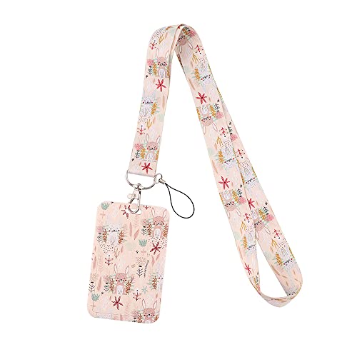 MIEDEON Studenten Dekorationskartenschutz 2 Pack Id -kartenabdeckung Lanyard Alltag Schutzhülle Ausweishülle Niedlich Kartenhalter (Rosa,2.7X4.3In) von MIEDEON