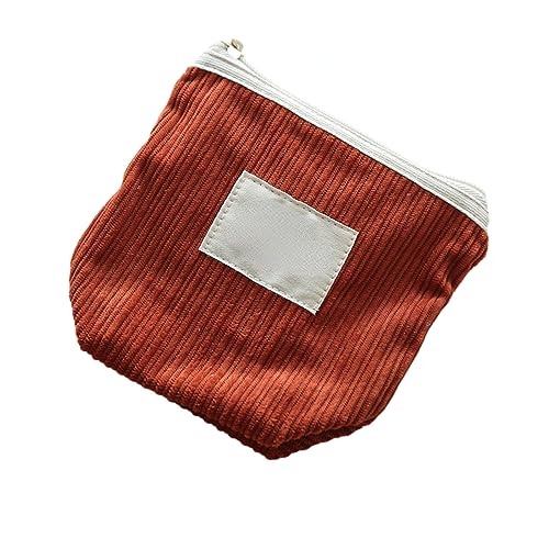 MIEDEON Tampon Aufbewahrungsbeutel Tragbar Aufbewahrungstasche Damenbinde Organizer Damen Frauen Tampontasche (5.9X5.9In,Rot) von MIEDEON