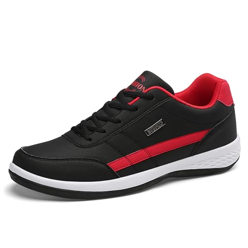 MIEHUIAI Herren Orthopädische Ergonomische Schmerzlinderungs Komfortschuhe Outdoor Turnschuhe Sneakers Freizeitschuhe Orthoback Schuhe(8001 Schwarz,46EU) von MIEHUIAI