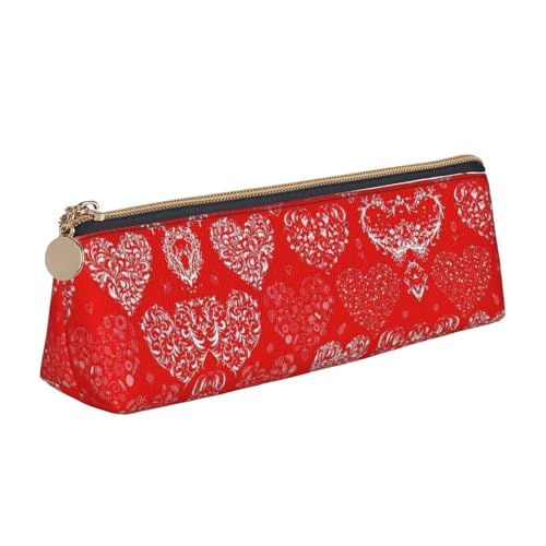 MIEKGPS Federmäppchen aus Leder, personalisierbar, mit Aufdruck, für Make-up, Kosmetik, Schreibwaren von MIEKGPS