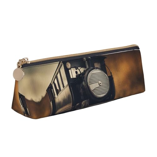 MIEKGPS Federmäppchen aus Leder mit Lokomotiven-Druck, personalisierbar, Make-up-/Kosmetiktasche, Schreibwaren-Tasche MIEKGPS Federmäppchen aus Leder mit Lokomotiven-Druck, personalisierbar, Make-up-/Kosmetiktasche, Schreibwaren-Tasche von MIEKGPS