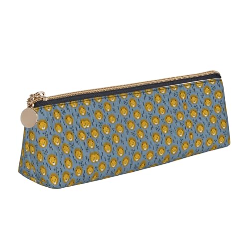 MIEKGPS Federmäppchen mit Löwenkopf und Löwenkopf, für Kinder, Leder, personalisierbar, für Make-up, Kosmetik, Schreibwaren, Blau MIEKGPS Federmäppchen mit Löwenkopf und Löwenkopf, für Kinder, Leder, personalisierbar, für Make-up, Kosmetik, Schreibwaren, Blau von MIEKGPS