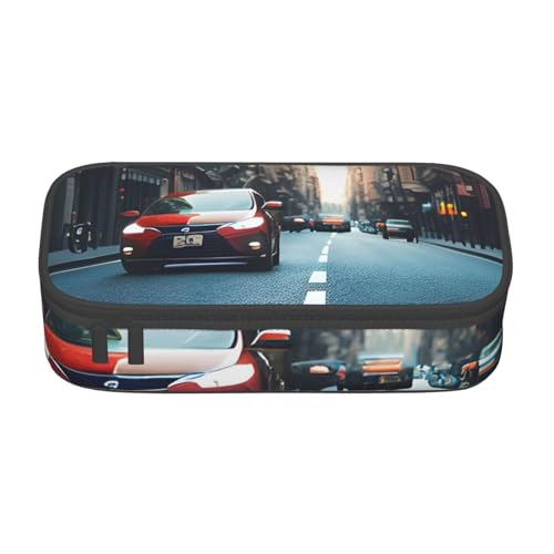 MIEKGPS Kosmetiktasche mit Auto- und Fahrradaufdruck, großes Fassungsvermögen, Federmäppchen, Organizer, tragbar, Schwarz, Einheitsgröße, modern MIEKGPS Kosmetiktasche mit Auto- und Fahrradaufdruck, großes Fassungsvermögen, Federmäppchen, Organizer, tragbar, Schwarz, Einheitsgröße, modern von MIEKGPS