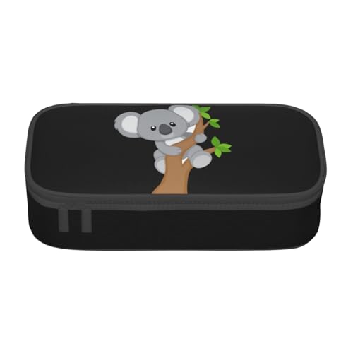 MIEKGPS Make-up-Tasche mit Koala-Druck, großes Fassungsvermögen, Federmäppchen, Organizer, tragbare Tasche, schwarz, Einheitsgröße, modern MIEKGPS Make-up-Tasche mit Koala-Druck, großes Fassungsvermögen, Federmäppchen, Organizer, tragbare Tasche, schwarz, Einheitsgröße, modern von MIEKGPS