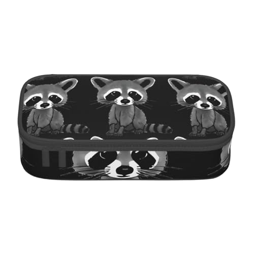 MIEKGPS Make-up-Tasche mit niedlichem Waschbär-Druck, Kosmetiktasche, großes Fassungsvermögen, Federmäppchen, Organizer, tragbare Tasche MIEKGPS Make-up-Tasche mit niedlichem Waschbär-Druck, Kosmetiktasche, großes Fassungsvermögen, Federmäppchen, Organizer, tragbare Tasche von MIEKGPS