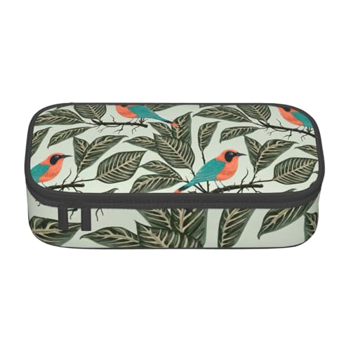 MIEKGPS Tropische Pflanzen Druck Kosmetiktasche Kulturbeutel große Kapazität Schlamperetui Organizer Tragbare Tasche von MIEKGPS