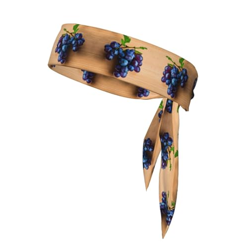 Sport-Kopfband, Stirnband mit Traubenmuster, zum Laufen, Radfahren, Basketball, Tennis, für Damen und Herren Sport-Kopfband, Stirnband mit Traubenmuster, zum Laufen, Radfahren, Basketball, Tennis, für Damen und Herren von MIEKGPS