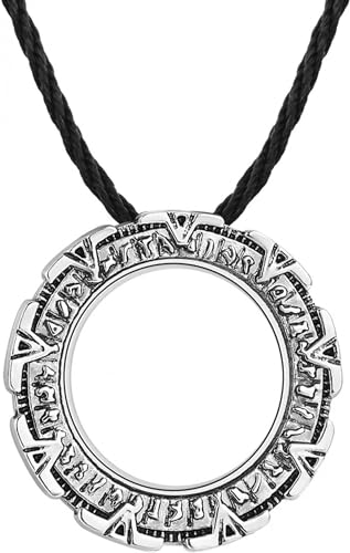 MIELEU Anhänger Halsketten mit Anhängern, runde Anhänger, Halsketten, Herren-Punk-Schmuck, geometrische Amulett-Halsketten, Schmuck, Gastgeschenke Schmuck von MIELEU