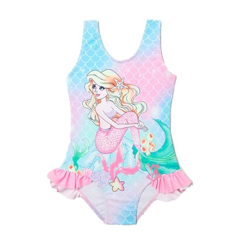 Mädchen Badeanzug Einteiler, Schillernder Meerjungfrau-Kleid mit Glitzerstoff, Sommer Badebekleidung Mädchen, Meerjungfrau Badeanzug für Mädchen 8-10 Jahre - Glitzernder Einteiler in Größe 2XL von MIENE