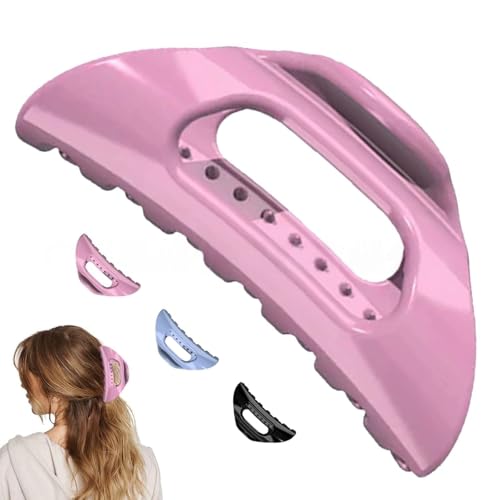 The Cozy Clip – Bequeme Haarklammer aus Acryl for Damen, französische Wolken-Haarnadel for alle Haartypen, weich mit starkem Halt(Pink) von MIGEDY