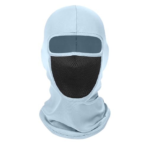 MIGIFTDY Sturmhauben, Winter Motorrad Fahrrad Sturmhaube, Skimaske, Weiche Warme Sport Maske, Balaclavas für Herren/Damen, Gesichtshaube für Radfahren Outdoor Sports (hellblau) von MIGIFTDY