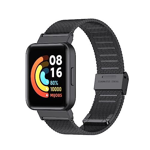 MIJOBS Bänder für Xiaomi Redmi Uhr 3-Band Metall Armbänder Armband für Redmi Uhr 2 Lite Band Correas Edelstahl Smart Watch Zubehör von MIJOBS