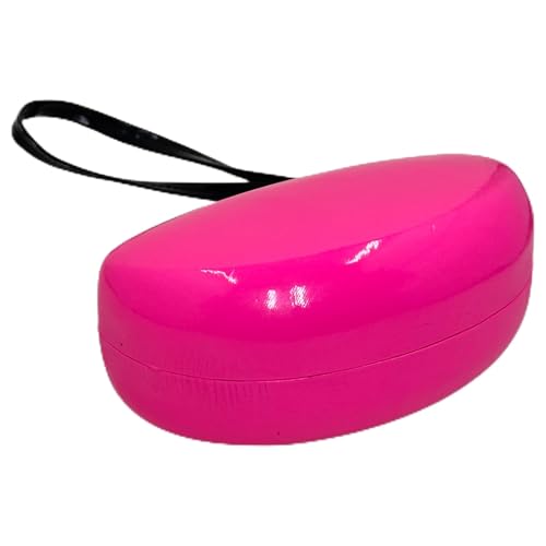 MIJOMA Brillenetui Hardcase XL – Modisches Brillen-Case mit Samt-Innenfläche, Schnappverschluss & abnehmbarer Trageschlaufe (Pink) von MIJOMA