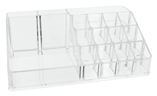 Kosmetik-Organizer Make-up-Organizer, Sortierkasten für Beautyprodukte, transparent (22,3 x 12,7 x 8 cm) von MIK funshopping