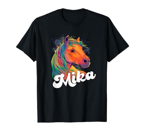 MIKA - Schöner Jungen Name mit tollem Pferd T-Shirt MIKA - Schöner Jungen Name mit tollem Pferd T-Shirt von MIKA Sohn Enkel Geburtstag Geschenkideen