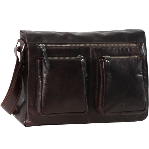 Mika Aktentaschen Messenger Buff Clare Leder 37 cm von MIKA