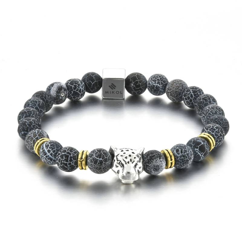 Verwitterte Achat Perlenarmband, Herrenarmband, Steinperlen, Herren-Mode-Accessoires, Armband von MIKOLMARMI