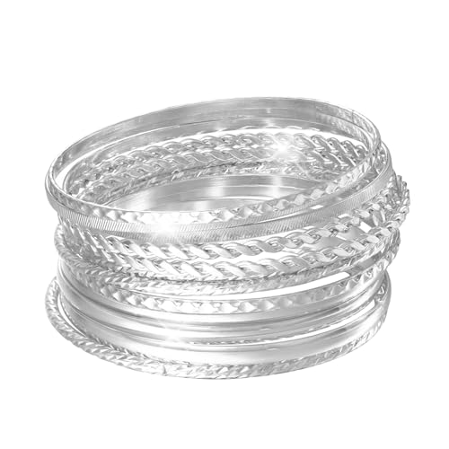 MILAKOO 12PCS Twisted Pattern Armreif Manschette Stackable Ethnic Glossy Textured Armbänder Hochzeit Schmuck Set MILAKOO 12PCS Twisted Pattern Armreif Manschette Stackable Ethnic Glossy Textured Armbänder Hochzeit Schmuck Set von MILAKOO