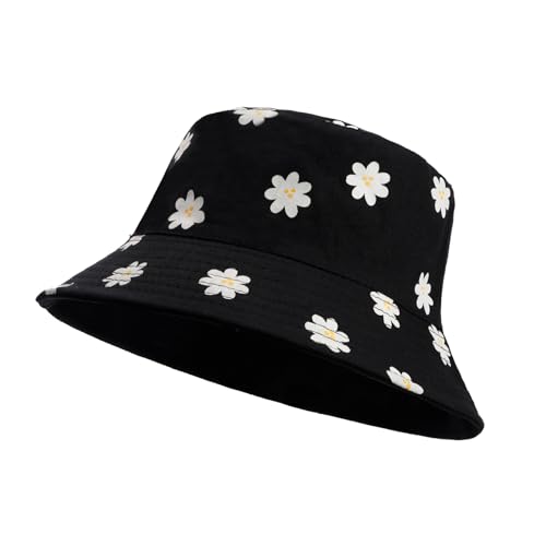 MILAKOO Blumen Wende Eimerhut Damen Herren Faltbar Fischerhut UV Protection Schutz Sommer Bucket Hat von MILAKOO